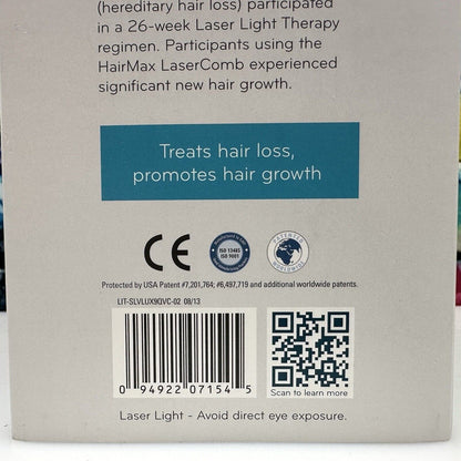 HAIR MAX Premium LUX 9 Hair Growth Laser Comb Light Device Clinically Tested NEW